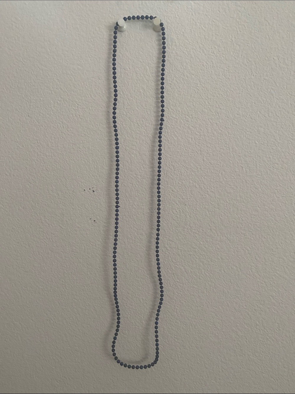 Delicate Blue Beaded Necklace - Unbranded